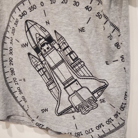 NASA T Shirt Men's Large Spaceship Graphic Outerspace Compass STEM Science Earth - Picture 5 of 7